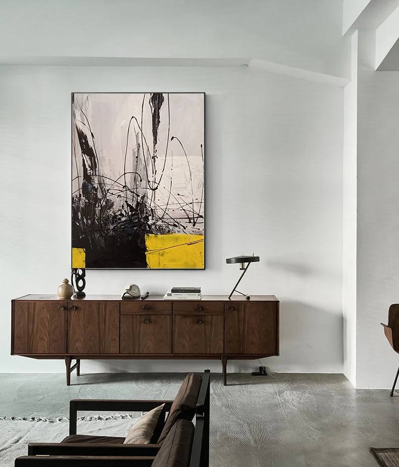 Minimalist Days Grey Abstract Canvas Artwork Q9W8Q wall art